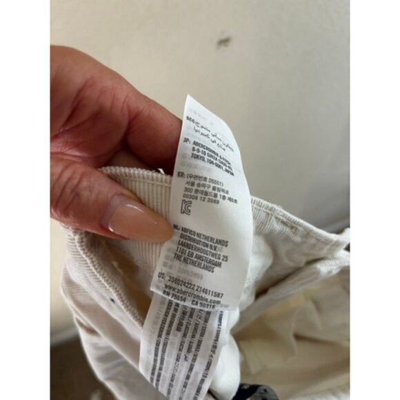 Women's Hollister Beige Corduroy High-Rise Flare Pants Size 0 like new - Picture 6 of 6